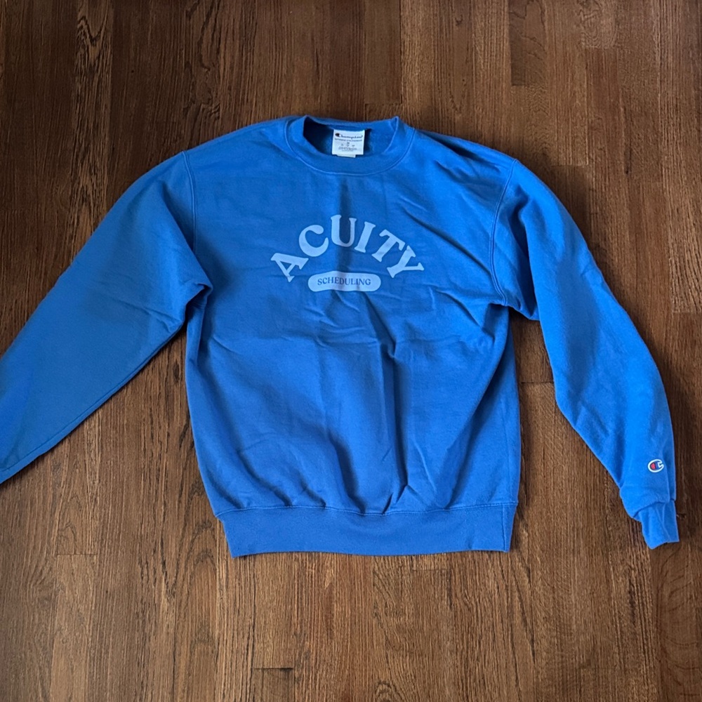 Champion Men's Crewneck Sweater in Blue